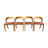 Series of 4 vintage "Gondole" chairs