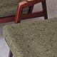 Pair of wooden armchairs Uluv green fabric 1960