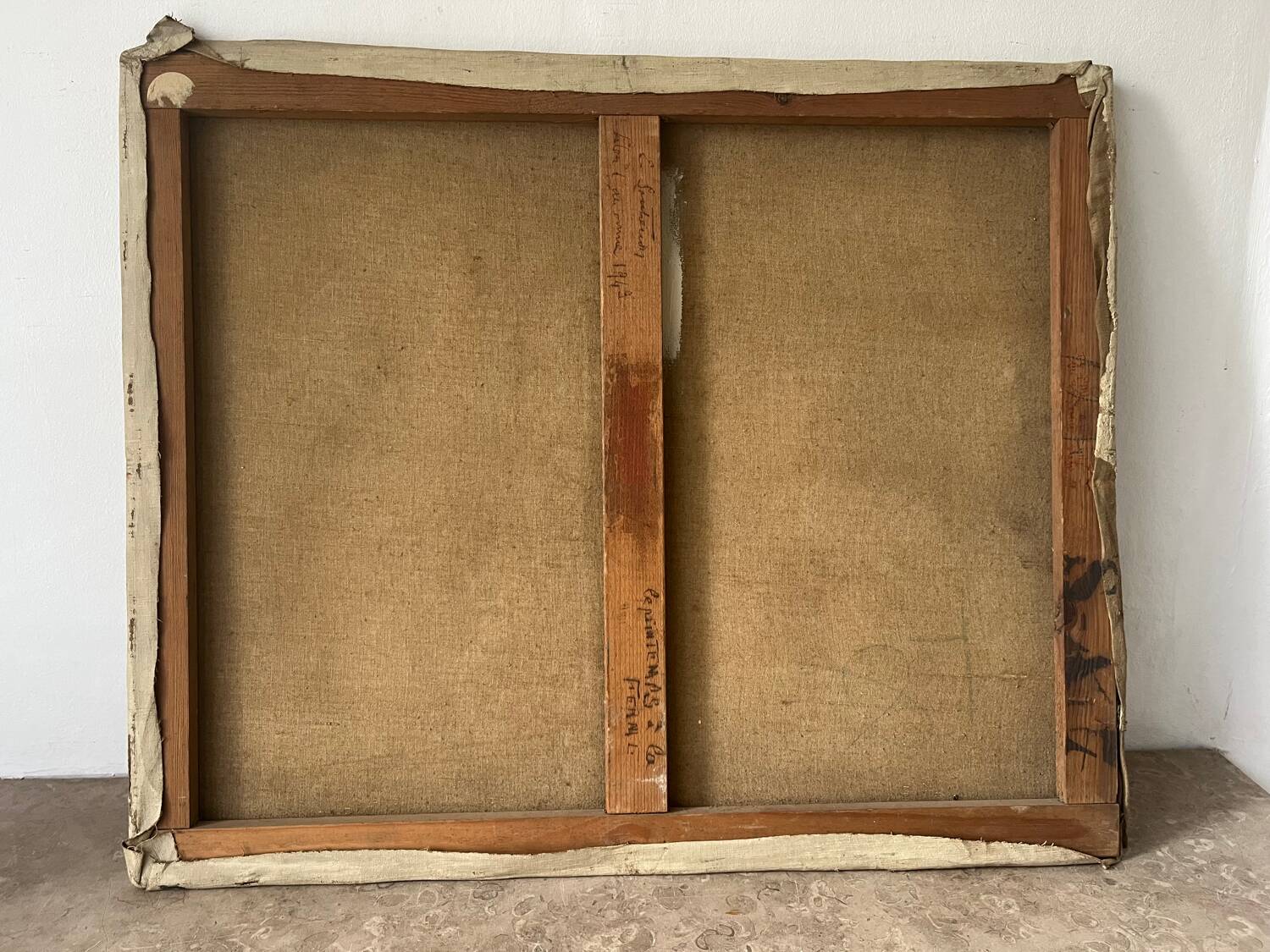 Spring on the Farm, signed E. Soutrenoy, 1949