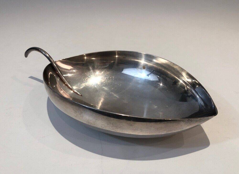 Silver-plated catchall tray