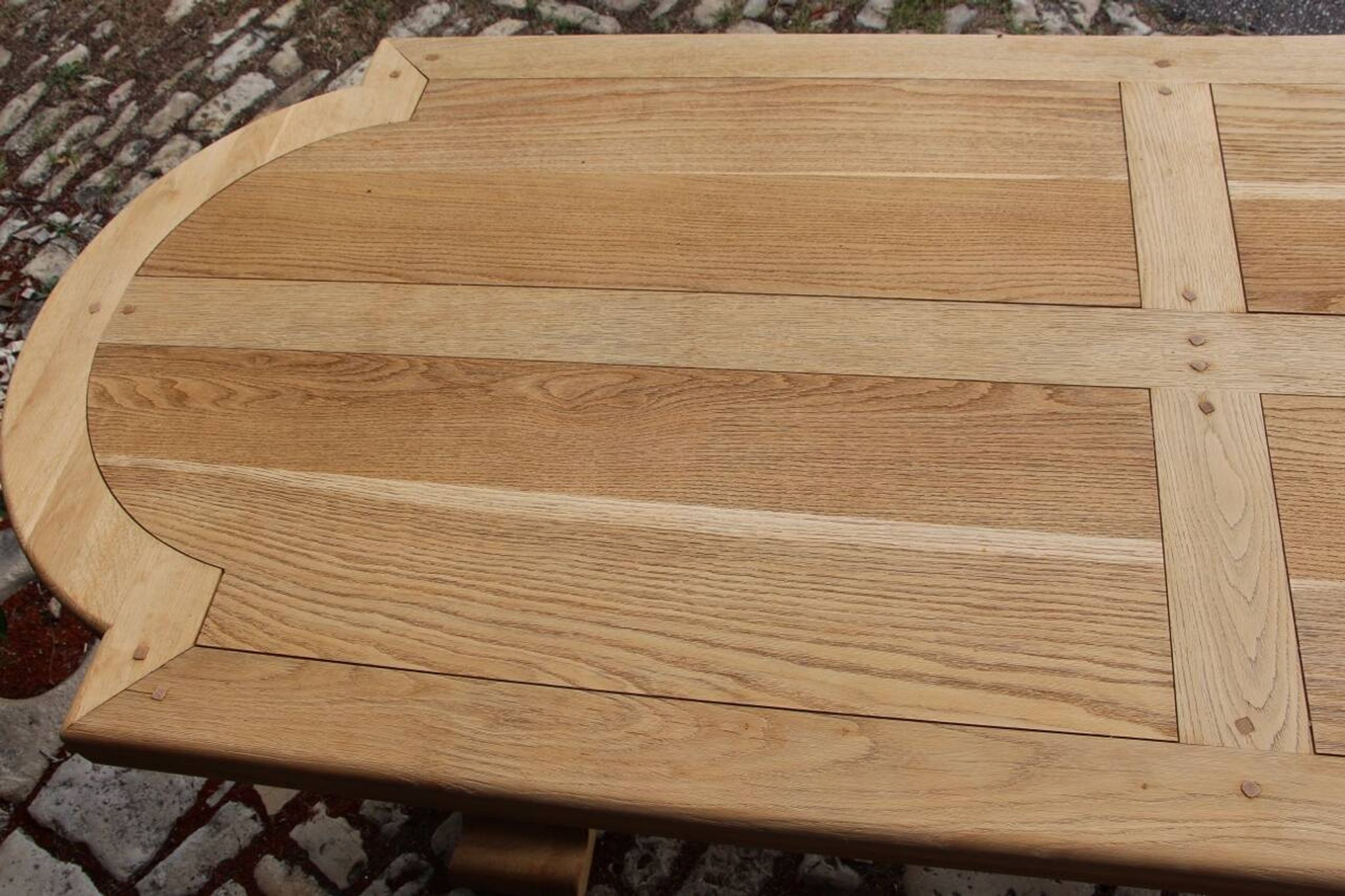 large monastery table in light oak 250 cm in length