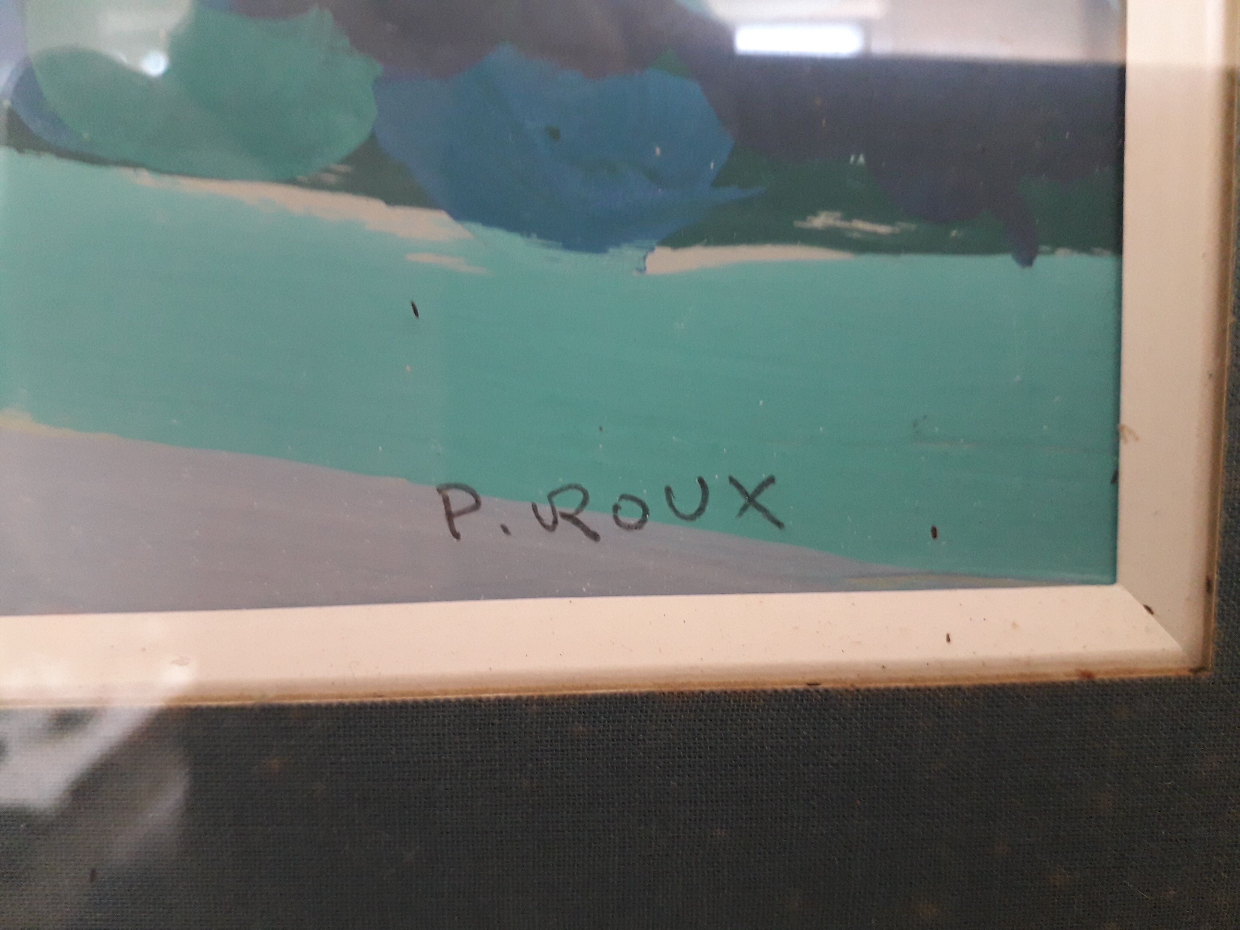 Pierre Roux country landscape painting