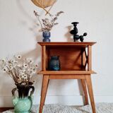 Oak bedside feet compass 50s