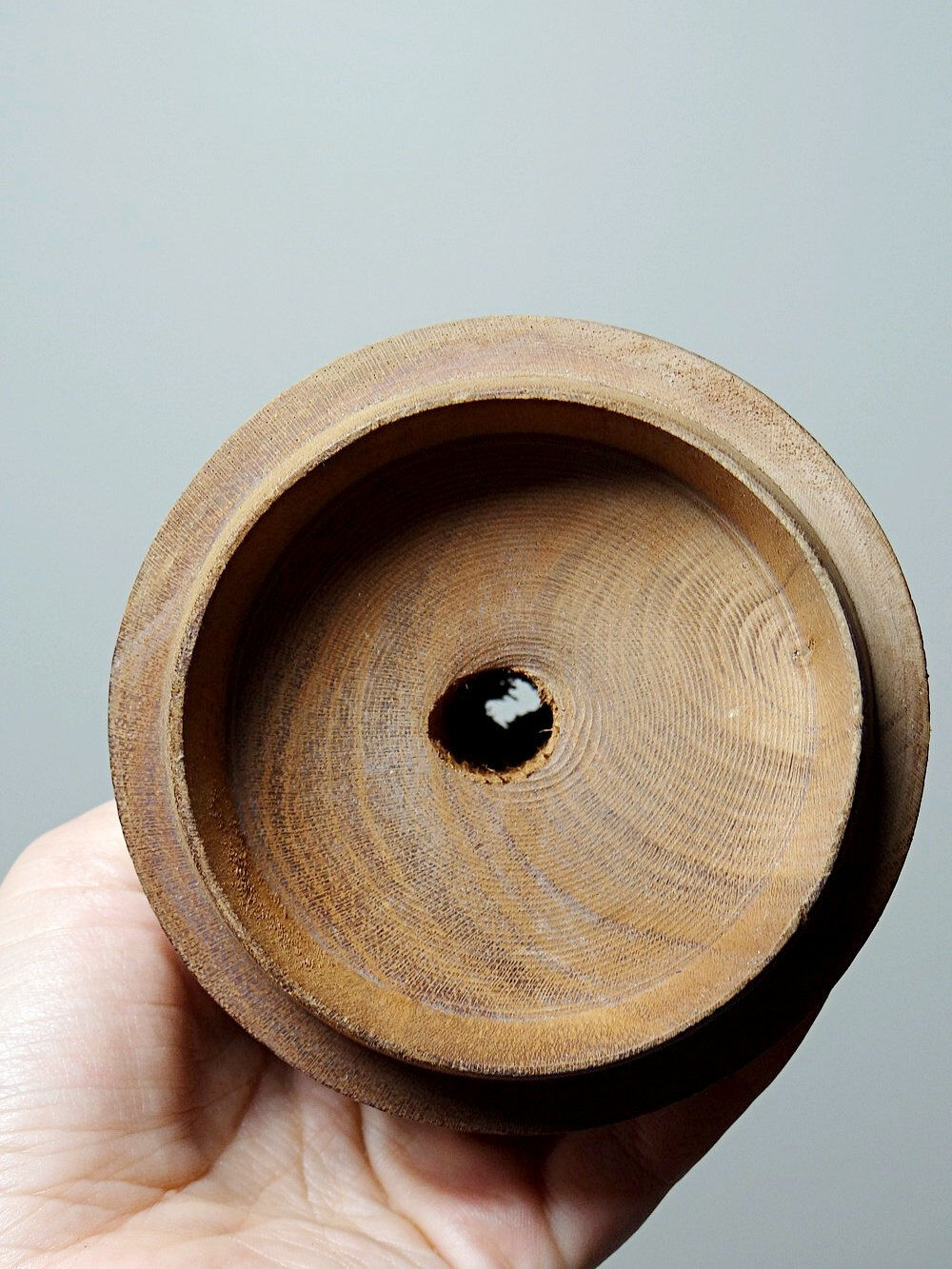 Old turned wooden case/box, 19th-20th century, mechanical? beekeeping?