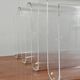 Sculptural range of Mid Century Modern in plexiglass from the 1970s.