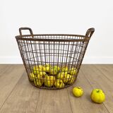 Large metal harvesting pan 50s