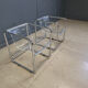 Pair of plexiglass and tubular chrome armchairs, 1970s