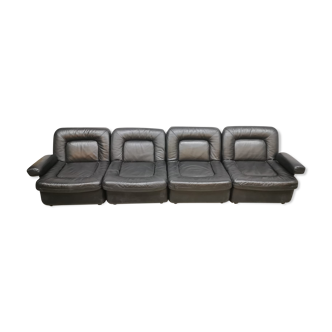 Vintage modular sofa ‘Black beauty’