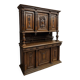 Renaissance-style two-body buffet in walnut