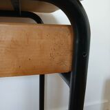 refurbished wooden school desk