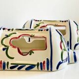 2 Vintage ceramic wall lights