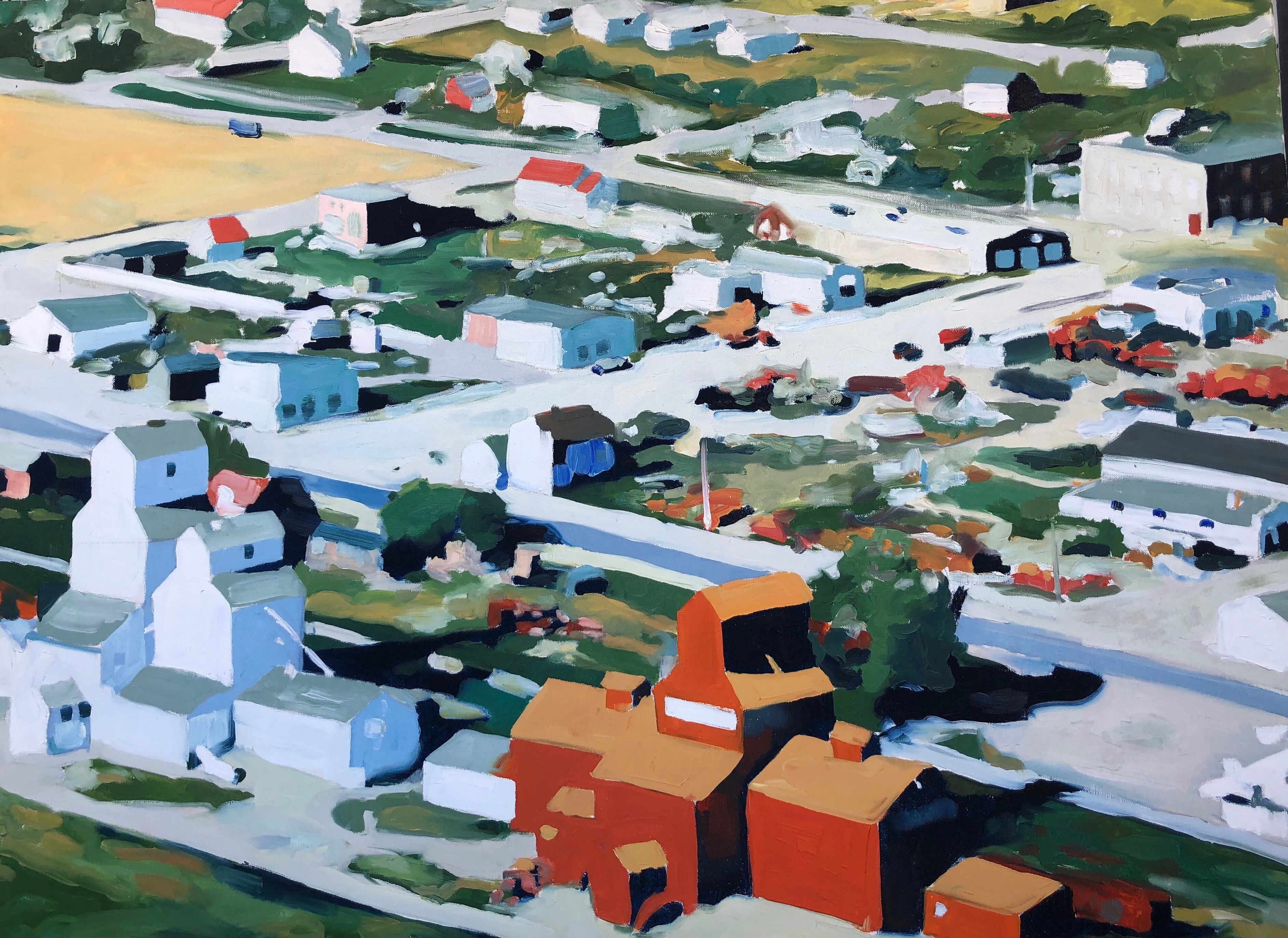 Table: Contemporary oil on canvas