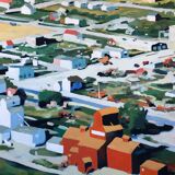 Table: Contemporary oil on canvas