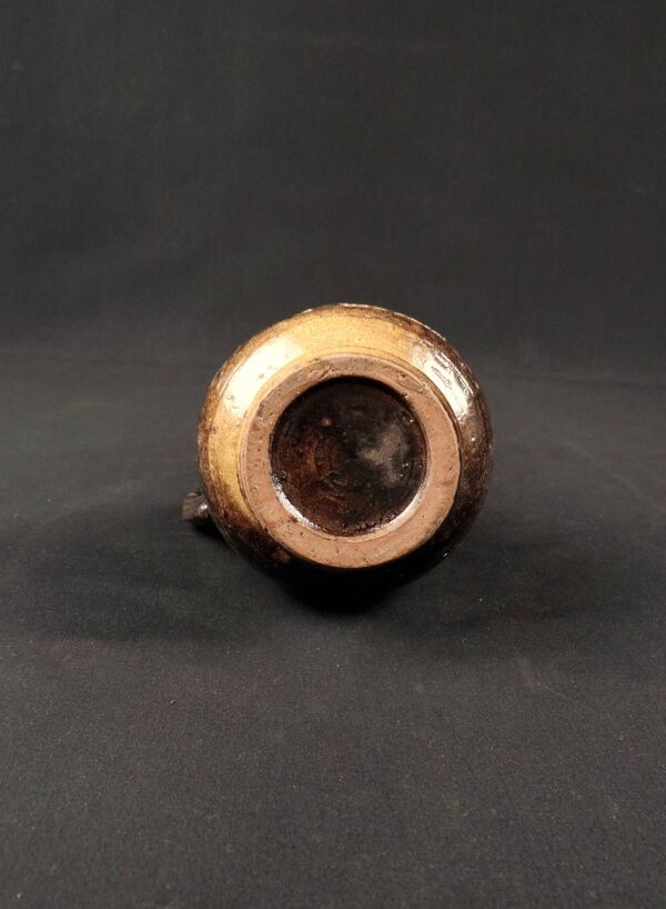 Pichet signé Jean Marais en céramique à l'émail chamotté vintage années 70