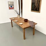 Solid beech farmhouse table