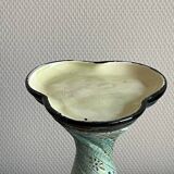 Paire de vases barbotine anciens