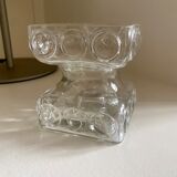 Candle holder vase Tamara Aladdin glass Riihimaki Finland 60s 70s