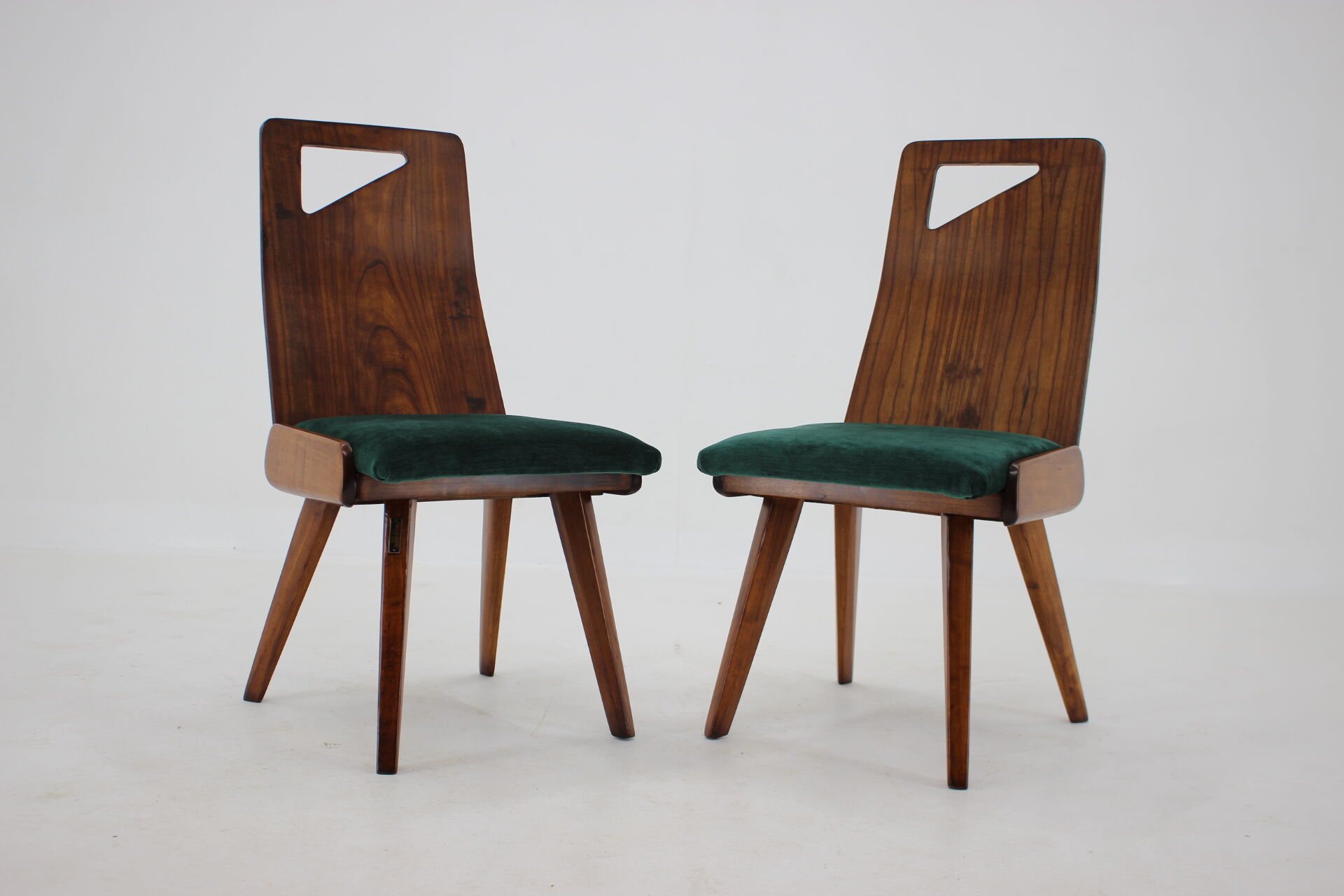 1930s J.Kroha Set of 4 Very Rare Dining Chairs for Grand Hotel, Czechoslovakia