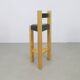 3x Postmodern Barstools in Leather, 1990s