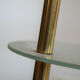 Modernist hairdresser in gold metal, brass and glass, 1960s