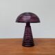 Lampe de table en verre champignon postmoderne, Italie