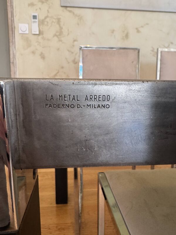 Ensemble salle à manger La Metal Arredo (Paderno D. Milano), années 70