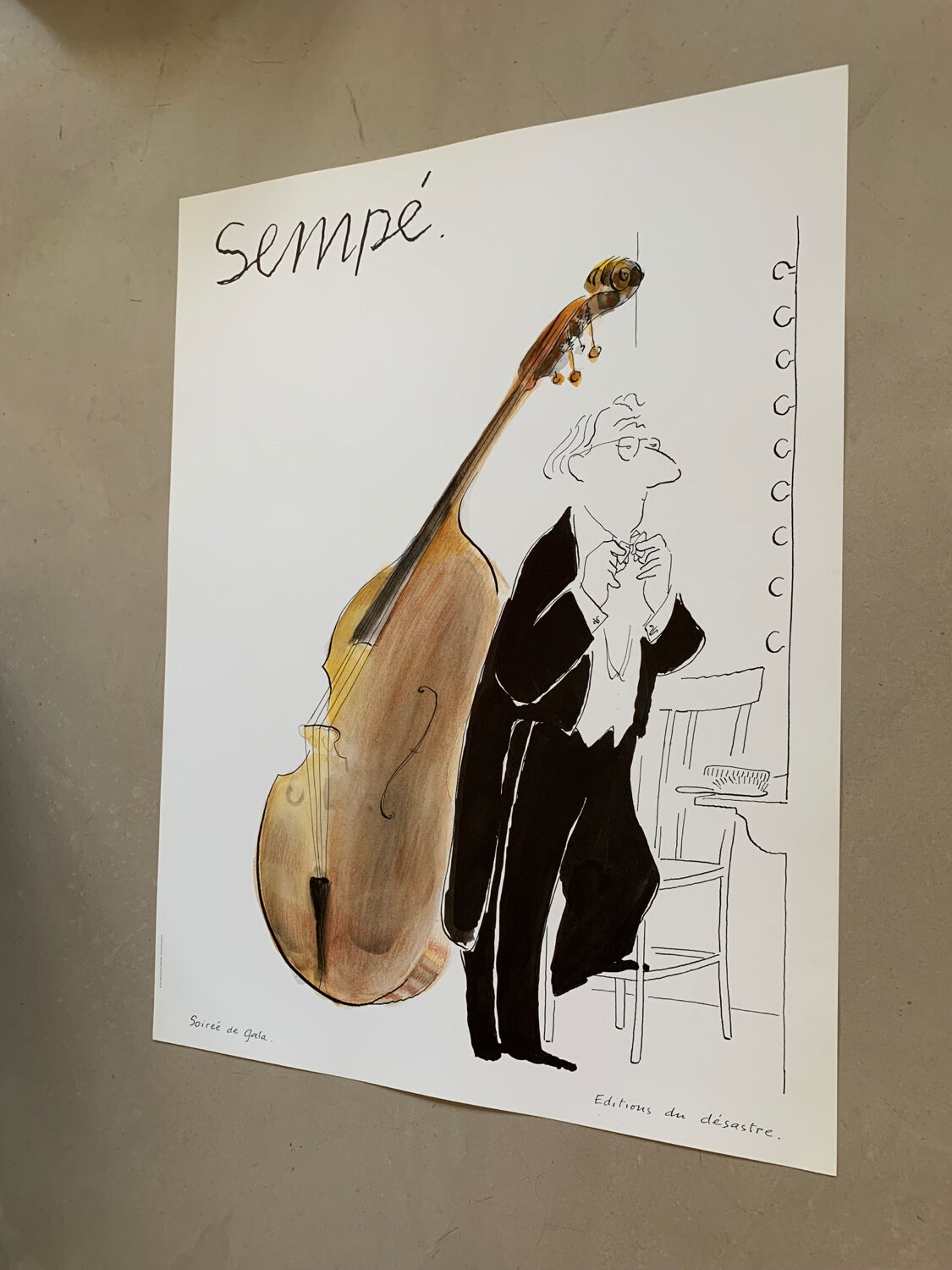 Affiche originale Sempé 1989