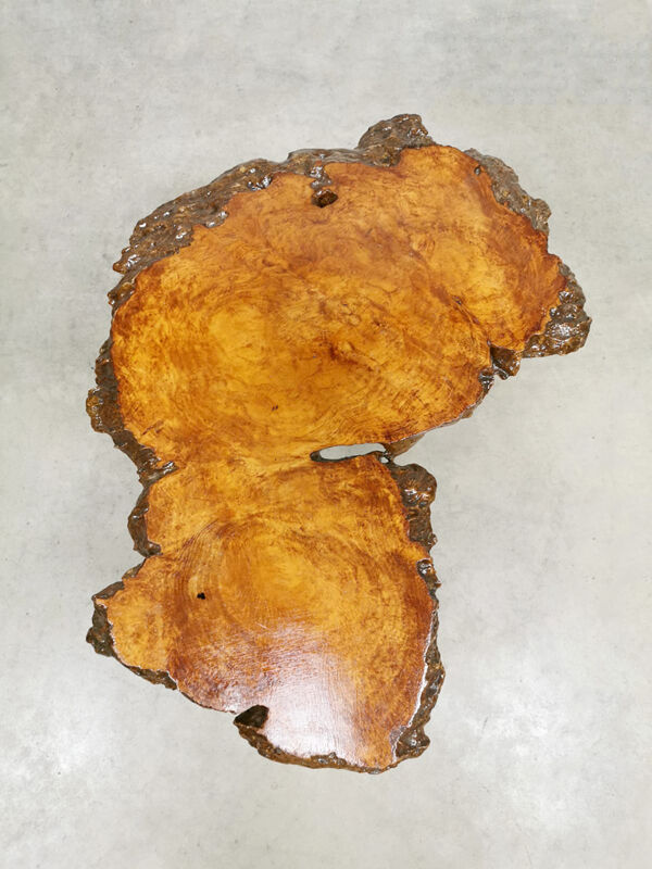 table D’appoint Vintage En Tronc D’arbre table Basse