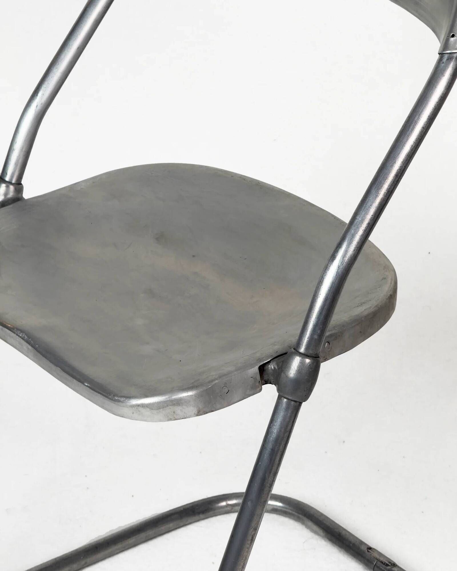 Vintage aluminium cantilever chairs, set of 6 – made in England, 1950s