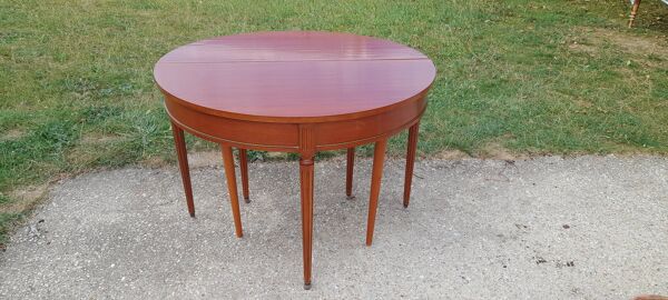 Table demi lune à rabat