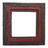 Large format ceramic wall mirror