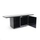 Black lacquered buffet by Giotto Stoppino for Acerbis, 1970s.