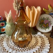 Amber glass jar