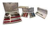 Complete service in silver-plated metal, reinforced silvering (1970s)