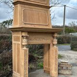 Old oak fireplace
