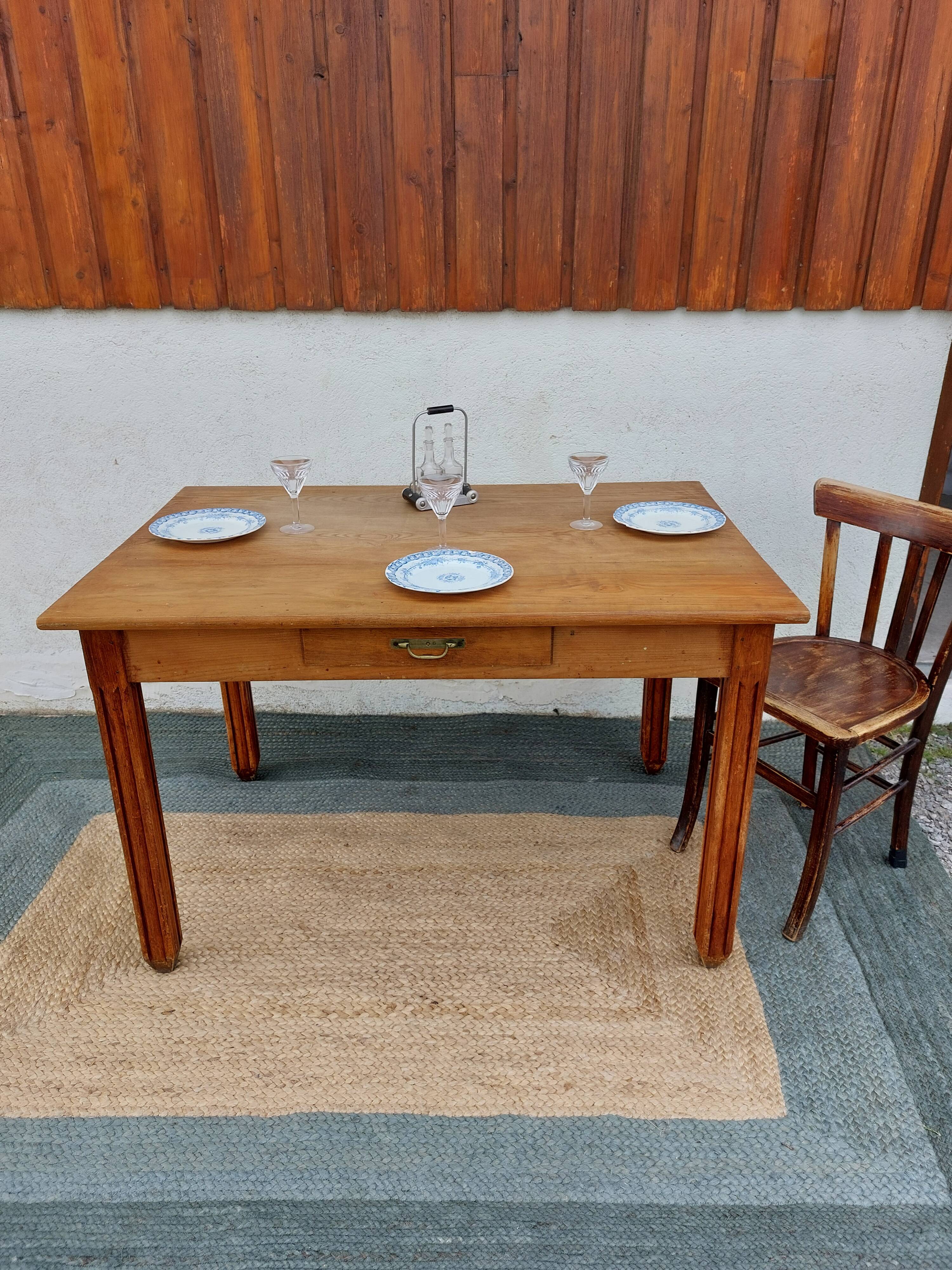 wooden table, kitchen or office