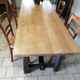 Table de ferme en chêne massif