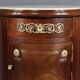 Small Tambour Table in Mahogany, Louis XVI style – Late 19th century
