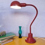 Burgundy flexible casserole lamp, 1960
