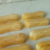 Set of 12 knife holders in marble effect bakelite