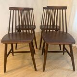 Set of 4 vintage Scandinavian chairs