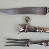 Ensemble de rôtisserie à découper en argent sterling