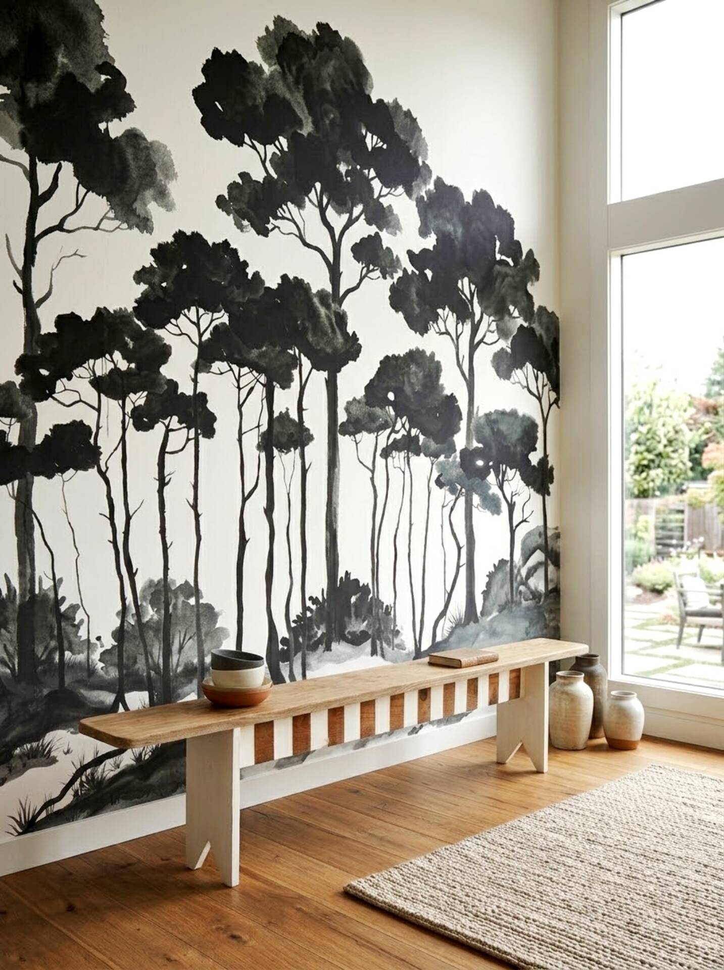 Large farmhouse bench