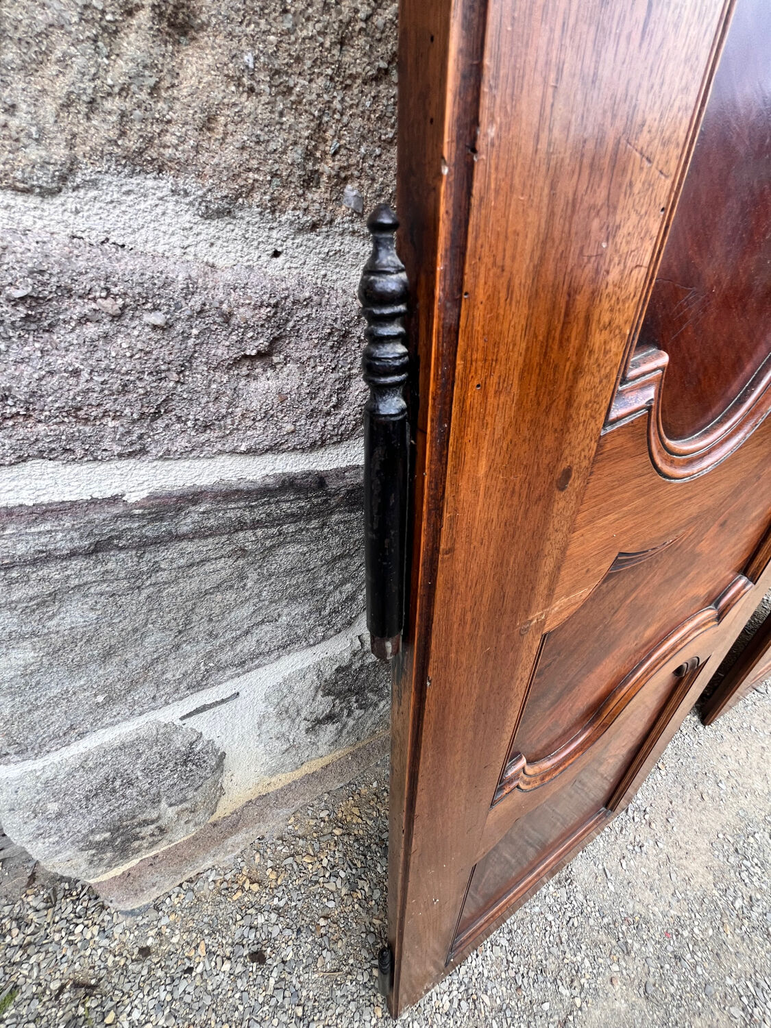Old wardrobe door