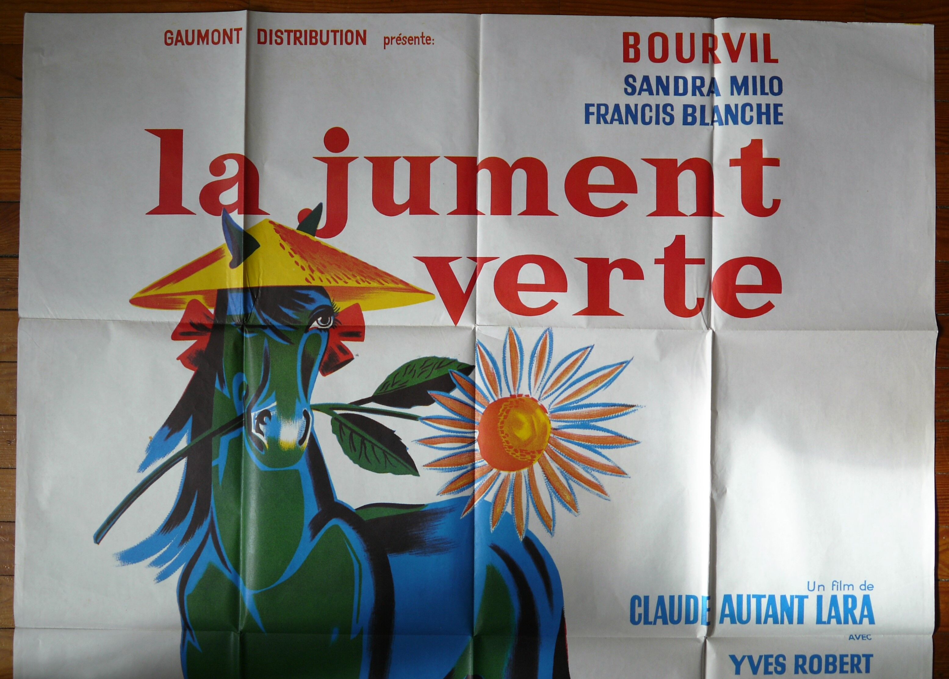 THE Green Mare - Original movie poster - Bourvil