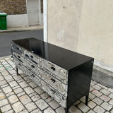 Commode Space Age Chromée par Henri Vallières