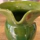 Pichet, vase Biot vert vintage