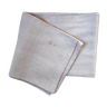 Nappe d'appoint 85 x 130 cm en gros tissu sergé d'un coloris beige très doux