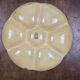 Gien ochre yellow oyster plate – Seafood & wall decor