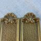 Lot vintage de 3 paires de plaques de porte en laiton lourd Lyon France